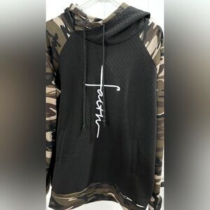 Faith hoodie sweatshirt size large